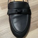 Talbots  black Leather Loafers  Flats Womens 9.5 Top tie accent Slip on Casual Photo 4