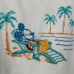 Disney Parks Mickey Mouse Beach Embroidered Tank Top Women's Size Small Photo 2