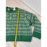 American Eagle NWT  Outfitters Green & White Fair Isle Snowdrift Sweater Size XL Photo 6
