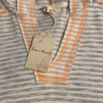 Anthropologie Hem & Thread Anthology Hoodie type too long sleeves silver and orange see photo Photo 10