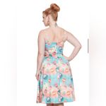 Voodoo Vixen Vintage 50s Inspired Butterfly Hot air Balloon Print Dress Size M Pink Size M Photo 2