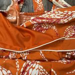 Band of the Free Burnt Orange Floral Wrap Maxi Dress Size XS Summer Flowy Party Photo 11
