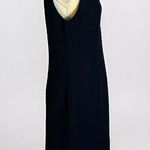 Liz Claiborne Liz Clairbone black sheat dress with tie detail size 8 Photo 5