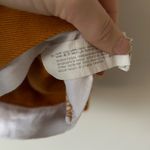 ZARA  Mustard Yellow Cotton Crewneck Long Sleeve Shirt Size Medium Photo 4