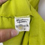 GUDRUN SJODEN Sleeveless Button Front Cotton Mini Dress Lime Green Sz Small Photo 8