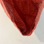 A New Day  Terracotta Orange Cotton Eyelet Short Sleeve Keyhole Boxy‎ Top Size XS Photo 3