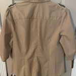 Unique spectrum  Button Down, 3/4 Sleeve Top with Beadwork Shoulder Details.​ Photo 6