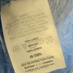 J.Crew 100% Linen Light Blue V-Neck Women's Top size XL Photo 9