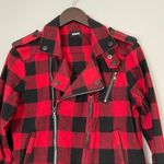 Hudson Jeans HUDSON Cynic Tundra Plaid Moto Jacket Medium Photo 1