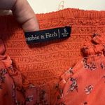 Abercrombie & Fitch Corset Top Sz Small Pink Boned Ditsy Floral Ruffled Trim Y2K Photo 5