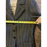 Giorgio Armani Vintage  Collezioni Herringbone Blazer 100% Wool Women Sz 10 Photo 5
