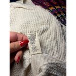 Free People  Ventura Thermal Waffle Knit Long Sleeve V Neck High Low Tunic Top SM Photo 5