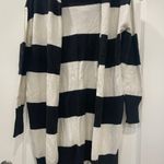 Popsugar Black & White Stripped Hooded Cardigan Photo 0