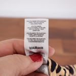 ASOS DESIGN Leopard Print Deep Triangle Crop Bikini Top Size 10 Brown Photo 4