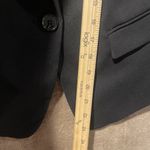 H&M  Blazer Womens 6 Black One Button Jacket Office Career Casual Minimalist Photo 5