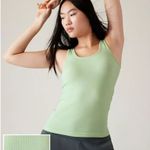 Athleta New M Renew Scoop Neck Tank Rib Mint Tint Green Size Medium Photo 0