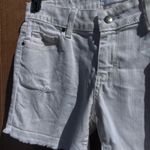 Paige  Distressed Denim Shorts‎ White Photo 3