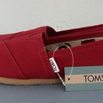 Toms NWT Alpargata Classic Red Canvas Slip-On Shoes Photo 3