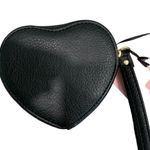 Juicy Couture  Heart Coin Purse Black Gold Logo Photo 1