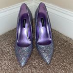 Nine West  Tatiana Pumps Purple Glitter Heels‎ Size 8 Photo 1