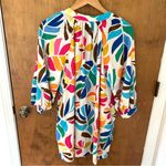 Tabitha Brown Target Botanical Print Puff Sleeve Mini Floral Dress. Size Small. Photo 5