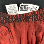 Vintage Step In Style Red & Black Embroidered Dress Size XS Photo 9