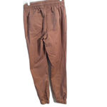 Frye and Co. Womens Mid Rise Jogger Pant Small S Cotton Elastic hem Brown Photo 1