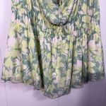 Torrid Green Babydoll Cut Floral Mesh Material Wide Strap Plus Size Tank NWT 0X Photo 2