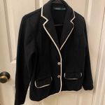 Ralph Lauren  Women’s Black Blazer with Cream Trim Photo 3