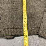 H&M  Army Green Textured Knit Cardigan Jacket Gold Button Front Women's XL Photo 3