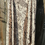 Japna  Animal Print Wrap Stretch Midi Skirt SIZE Large Photo 0