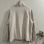 Varley Medium Beige Atlas Pullover Sweatshirt Zipper Sides Comfort Athleisure Photo 1