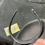 CHEVEUX DESIGN BY CC WOMENS BLACK HAT WITH HEAD BAND NETTING AND FELT FLOWER Photo 5