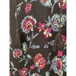 BeachLunchLounge  Kayla Sleeveless Floral Fringe Tie Shift Dress Womens Sz Small Photo 4