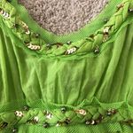 Vintage neon green strap top Photo 2