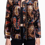 Johnny Was  Women's Size Large Full Zip Boho pockets‎ Dolman Quilted Jacket New Photo 0