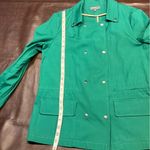 Market & Spruce  Suva Cargo Jacket Womens Green Snap Sz Medium Cotton spring Photo 12