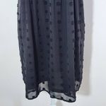 Entro  Black Babydoll Dress with Swiss Dot Pattern Size Small Black Mini Dress Photo 3