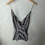Volcom | Coco Strappy Cami Gray Combo Sleeveless Top Size L Photo 4
