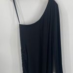 LNA CLOTHING Dress Size 1X Plus Size Milou One Shoulder Ribbed Black Curvy NWT Photo 8
