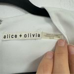 Alice + Olivia  Blue White Color Block Mini Dress Womens XS Shift Sleeveless Zip Photo 5