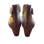 Vionic  Booties Womens Size 11‎ Taupe Suede Leather Block Heel Cut Out Buckle Zip Photo 6