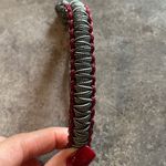 Handmade Paracord Bracelet NEW Unisex Maroon Silver Black  USA Photo 1