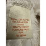 Jasmine & Ginger Jasmine & Ginger Oversized Sweater Coat Size S Faux Fur Lined Beige Photo 5