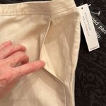 Larry Levine NWT linen lined cropped pants beautifulâembroidery at the hem Photo 2