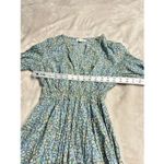 Kerry Cassill Women’s Size 2 Green Multi Floral Long Sleeve Maxi Dress Cottage Blue Photo 3