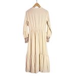 Amazon Vintage Style V-Neck Boho Peasant Maxi Dress Long Sleeves Women's Small Photo 1