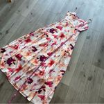 Rokoko  NWT open back floral maxi dress S watercolor Photo 12