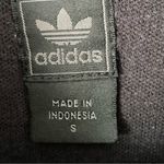 Adidas Vintage 90s RARE  Black Zipper Mini Dress Yellow stripe size small Photo 6