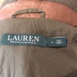 Ralph Lauren  Olive Green Quilted Diamond Riding Coat w Removable Hood Large Photo 13